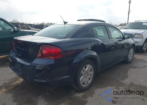2013 Dodge Avenger Se из США, поврежденный, VIN 1C3CDZAB5DN711762